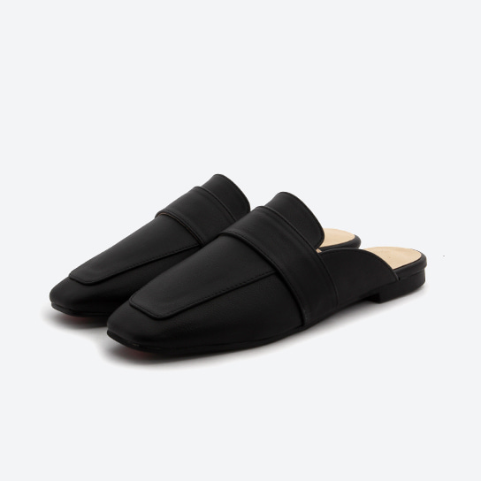 LO-755 _ squre toe back-less loafer