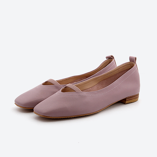 FL-102 _ real leather banding flat shoes 